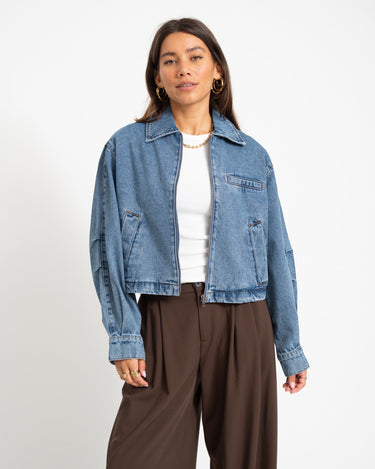Nola Barny Jacket Medium Blue Denim - Things I Like Things I Love