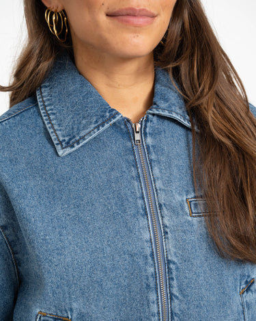 Nola Barny Jacket Medium Blue Denim - Things I Like Things I Love