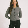 NOLA KNIT CARDIGAN Medium Grey Melange - Things I Like Things I Love