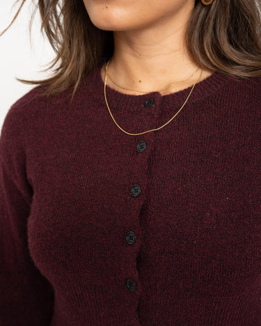 Nola Knit Cardigan Windsor Wine - Things I Like Things I Love