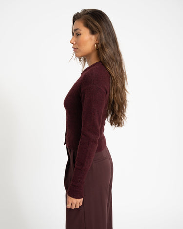 Nola Knit Cardigan Windsor Wine - Things I Like Things I Love