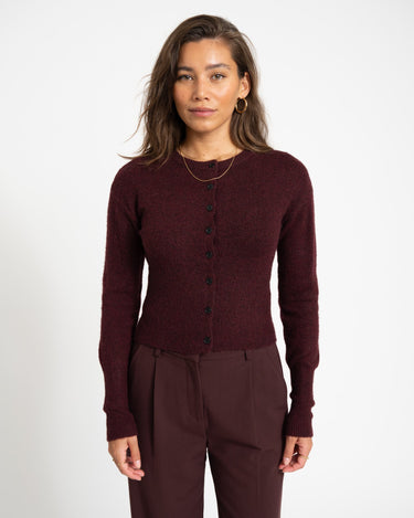 Nola Knit Cardigan Windsor Wine - Things I Like Things I Love