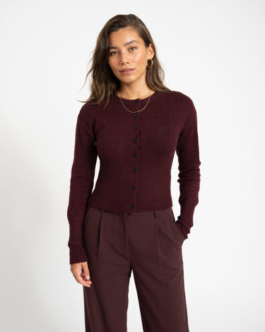 Nola Knit Cardigan Windsor Wine - Things I Like Things I Love