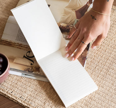 Notepad Grocery List Burgundy Blue - Things I Like Things I Love