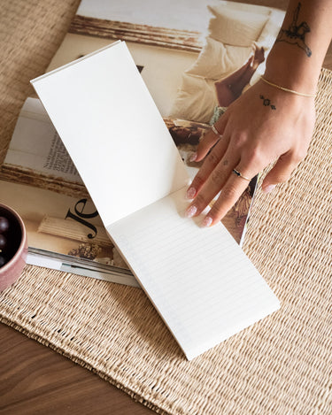 Notepad Grocery List Burgundy Blue - Things I Like Things I Love