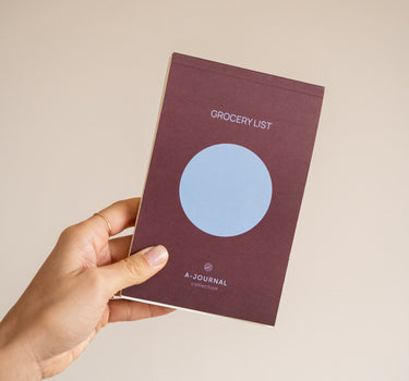 Notepad Grocery List Burgundy Blue - Things I Like Things I Love