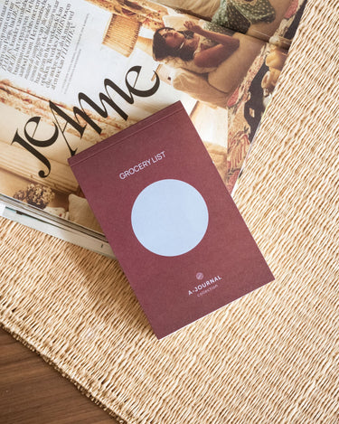 Notepad Grocery List Burgundy Blue - Things I Like Things I Love