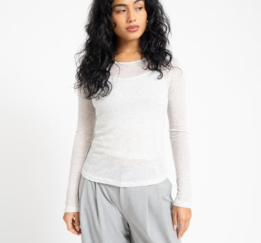 Nusa Double Layer Top Snow White - Things I Like Things I Love