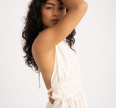 Olli Top Open Back Ecru - Things I Like Things I Love