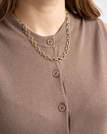 Ophelia Cardigan Vest Knit Brown - Things I Like Things I Love