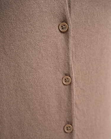 Ophelia Cardigan Vest Knit Brown - Things I Like Things I Love
