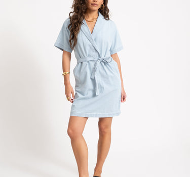 Oregon Verona Short Dress Light Blue Denim - Things I Like Things I Love