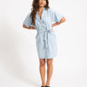 Oregon Verona Short Dress Light Blue Denim - Things I Like Things I Love