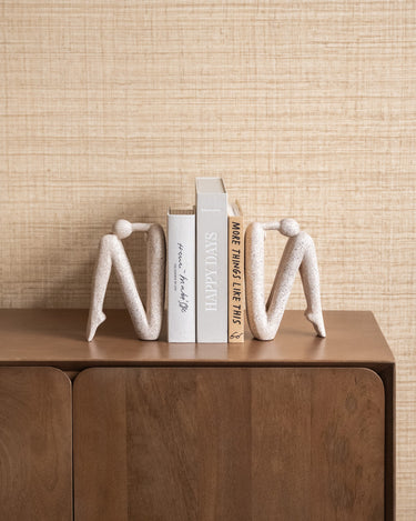 Ornament / Bookend Human Beige Head Up / Head Down - Things I Like Things I Love