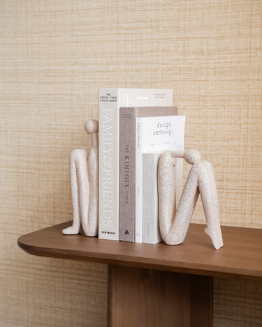 Ornament / Bookend Human Beige Head Up / Head Down - Things I Like Things I Love