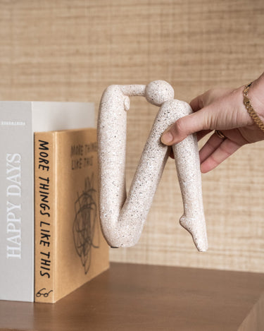 Ornament / Bookend Human Beige Head Up / Head Down - Things I Like Things I Love