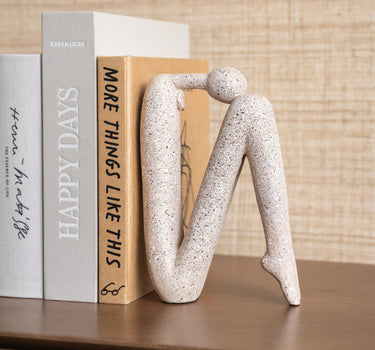 Ornament / Bookend Human Beige Head Up / Head Down - Things I Like Things I Love