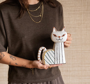 Ornament Cat Stoneware - Things I Like Things I Love