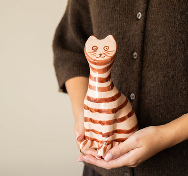 Ornament Fino Kat Keramiek - Things I Like Things I Love