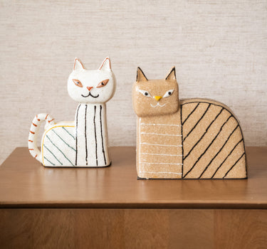 Ornament Kattenbeeldje van aardewerk - Things I Like Things I Love