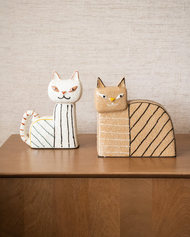 Ornament Kattenbeeldje van aardewerk - Things I Like Things I Love