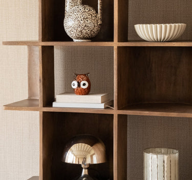 Ornament Owl Glass Brown - Things I Like Things I Love