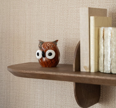 Ornament Owl Glass Brown - Things I Like Things I Love