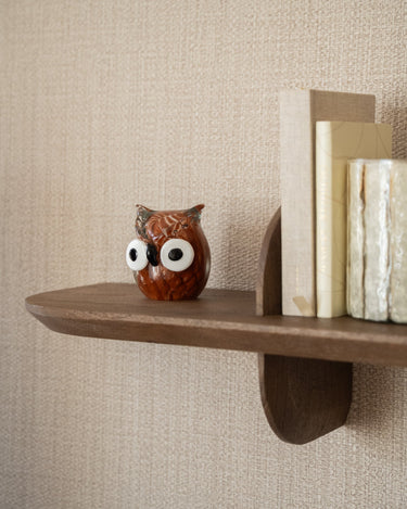 Ornament Owl Glass Brown - Things I Like Things I Love