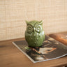 Ornament Owl Porcelain Green - Things I Like Things I Love