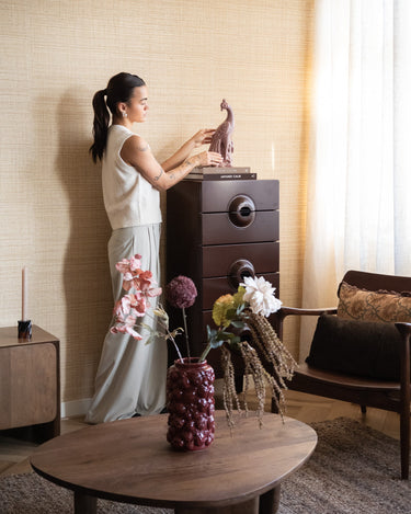 Ornament Peacock Burgundy - Things I Like Things I Love