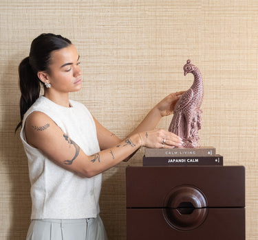 Ornament Peacock Burgundy - Things I Like Things I Love