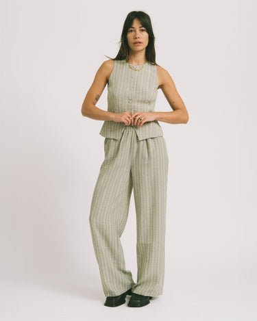 Pants Stripe Green - Things I Like Things I Love