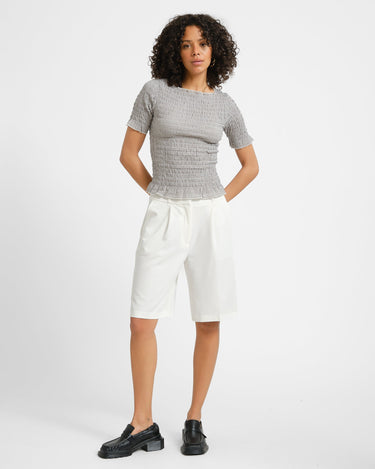 Passi Knee Shorts Snow White - Things I Like Things I Love