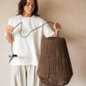 Pendant Lamp Braided Palm Brown - Things I Like Things I Love