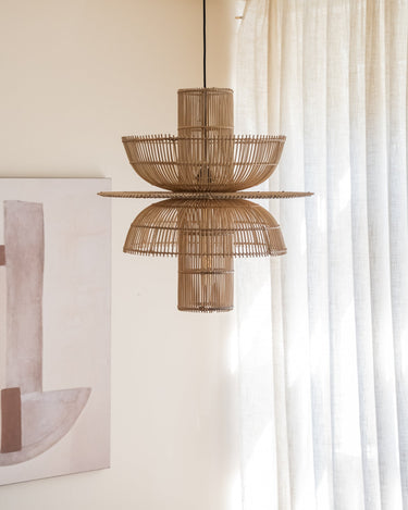 Pendant Lamp Saturn Rattan - Things I Like Things I Love