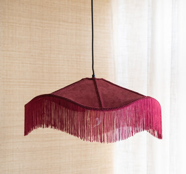Pendant Lamp Tiffany Burgundy - Things I Like Things I Love