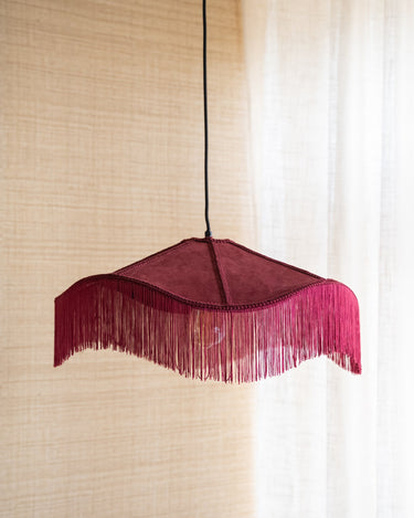 Pendant Lamp Tiffany Burgundy - Things I Like Things I Love