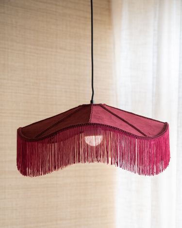 Pendant Lamp Tiffany Burgundy - Things I Like Things I Love