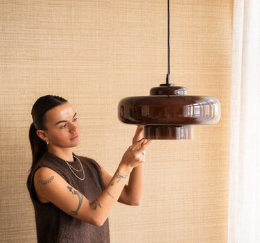 Pendant Lamp Vetro Brown - Things I Like Things I Love