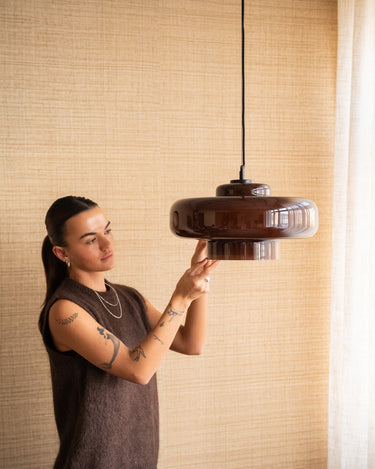 Pendant Lamp Vetro Brown - Things I Like Things I Love