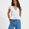 Peplum Top White - Things I Like Things I Love