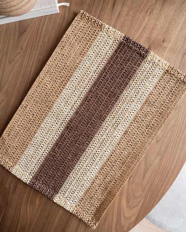 Placemat Alexia Raffia Brown - Things I Like Things I Love
