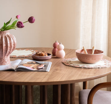 Placemat Beaded Prawns Round - Things I Like Things I Love