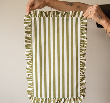 Placemat Ellie Striped Green - Things I Like Things I Love