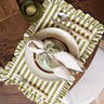 Placemat Ellie Striped Green - Things I Like Things I Love