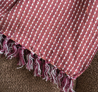 Plaid Luca Franjes Bordeaux - Things I Like Things I Love