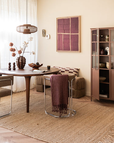 Plaid Makalu Gerecyclede Wol Bordeaux - Things I Like Things I Love