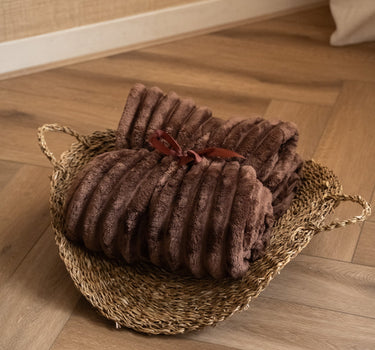 Plaid Rocky Soft Fleece Brown - Things I Like Things I Love