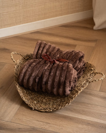 Plaid Rocky Soft Fleece Brown - Things I Like Things I Love