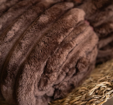 Plaid Rocky Soft Fleece Brown - Things I Like Things I Love